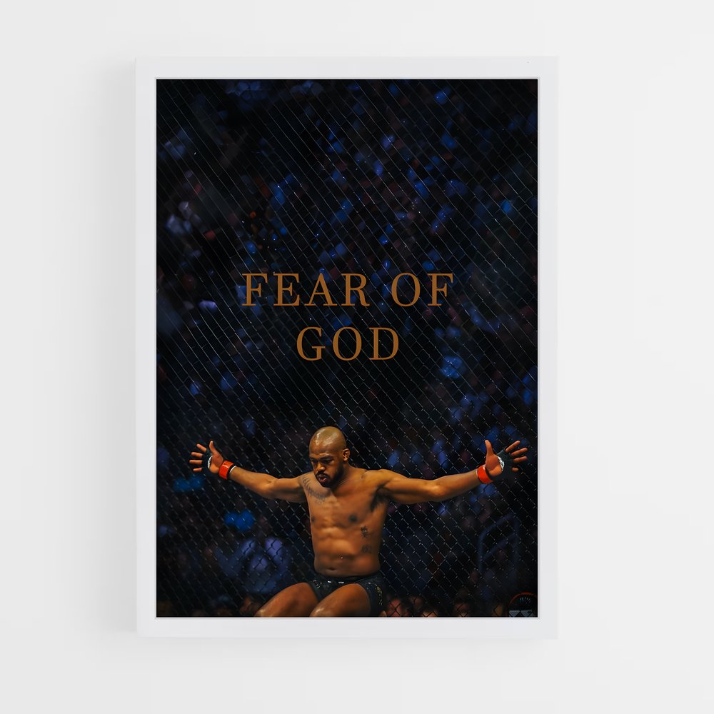 Poster Jon de jones – affiche MMA (vue 3)